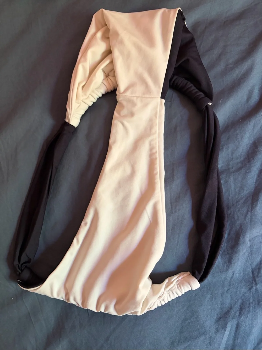 Monday Swimwear Tamarina Top/ Malta bottom black/ivory (size large)